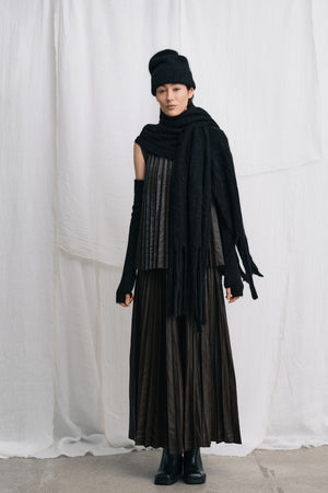 Majda - Fluffy knit hat I Black Black O/S 2 - Rabens Saloner