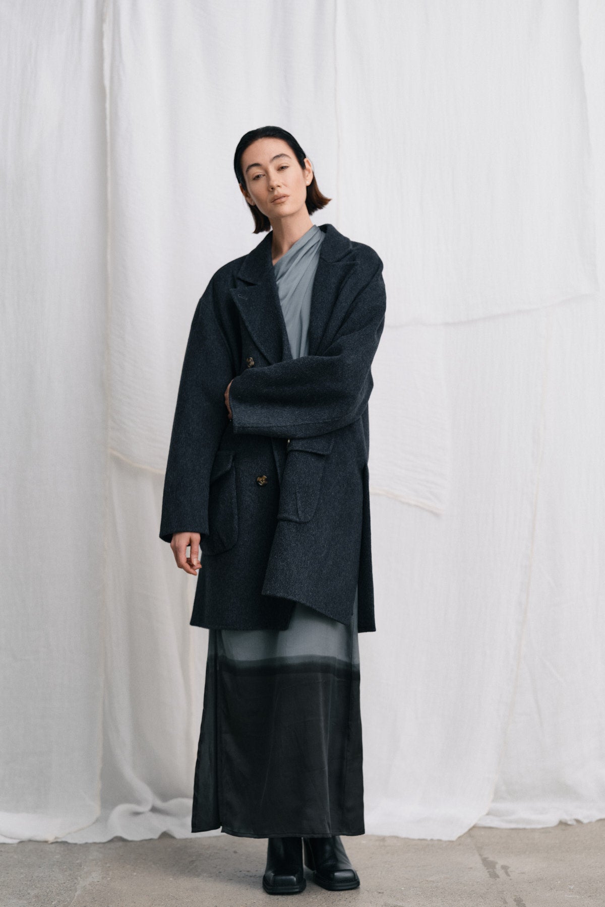 Madia - Horizon dress I Grey/black 9 - Rabens Saloner