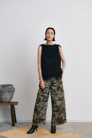 Piper - Plume tank top I PRE-ORDER I Black Black XS 4 - Rabens Saloner
