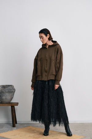 Magna - Plume combo full skirt I PRE-ORDER I Black Black XS 7 - Rabens Saloner