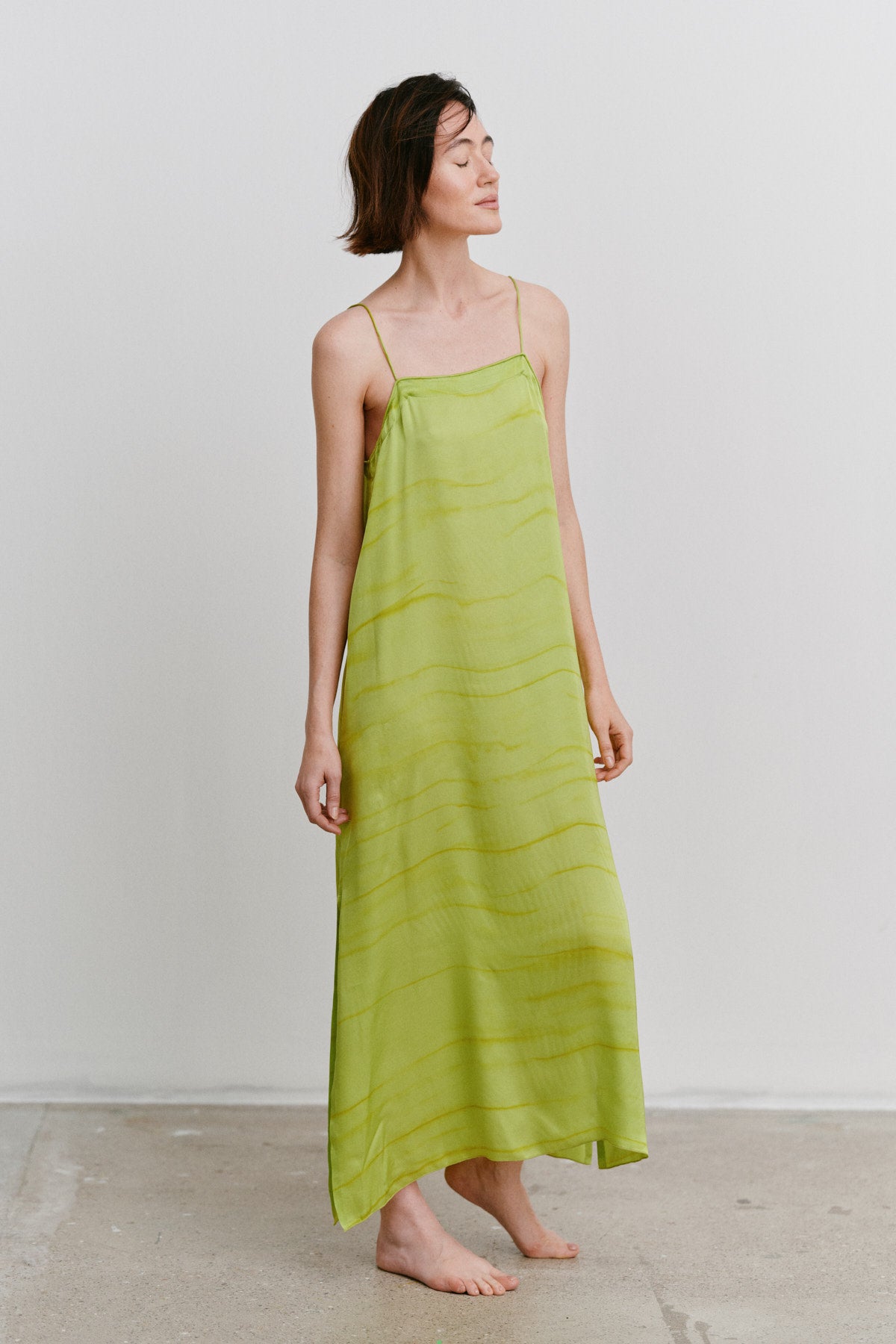 Laurentine - Chartreuse camisole dress I Chartreuse 2 - Rabens Saloner
