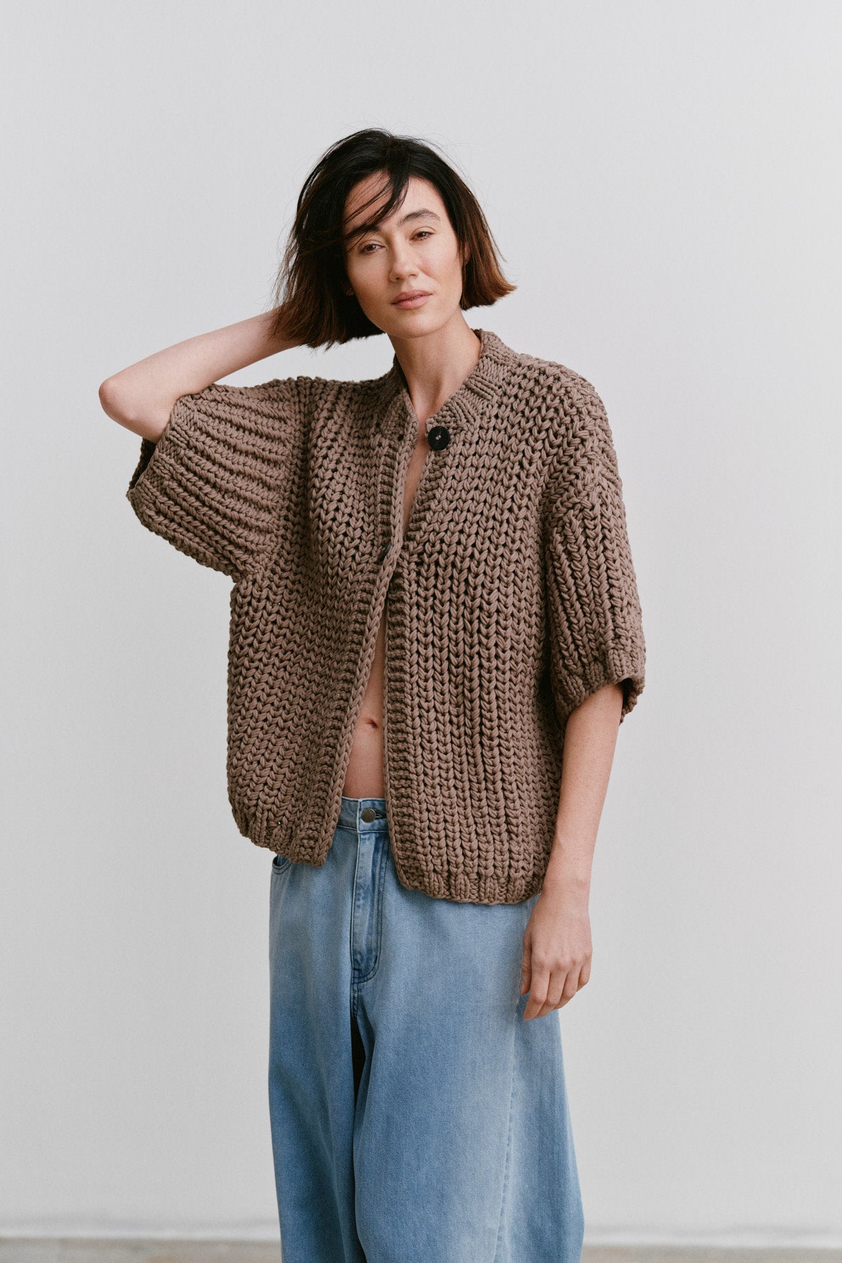 Alice - Rope knit cardigan I Blush 3 - Rabens Saloner