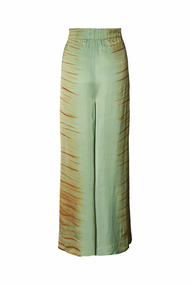 Lenie - Tidal elastic wide pant I Green combo    4 - Rabens Saloner