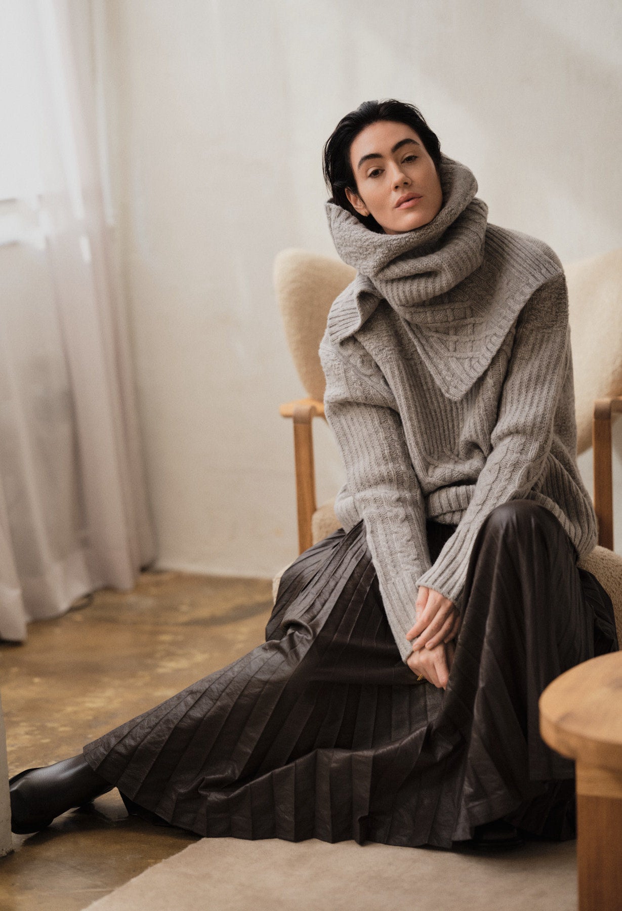 Simonia - Pleats skirt I French toast 10 - Rabens Saloner