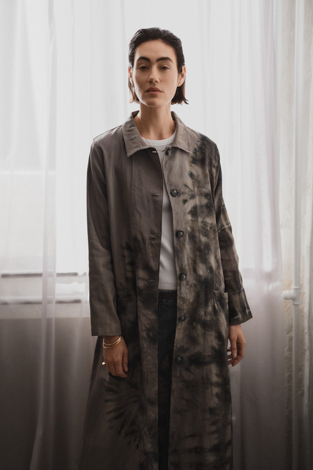 Celine - Lava long coat I Grey green combo 9 - Rabens Saloner