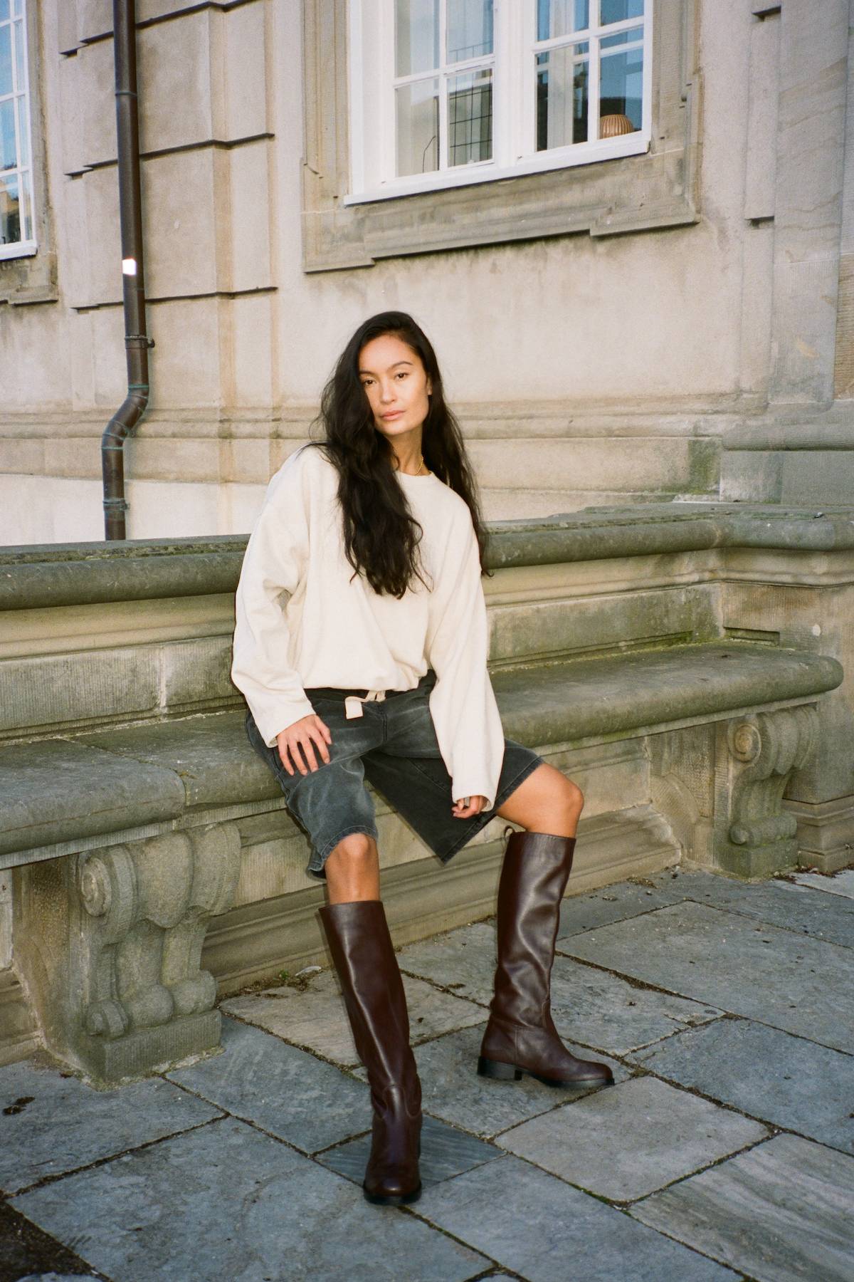 Marit - Leather riding boot I Dark Chocolate 2 - Rabens Saloner
