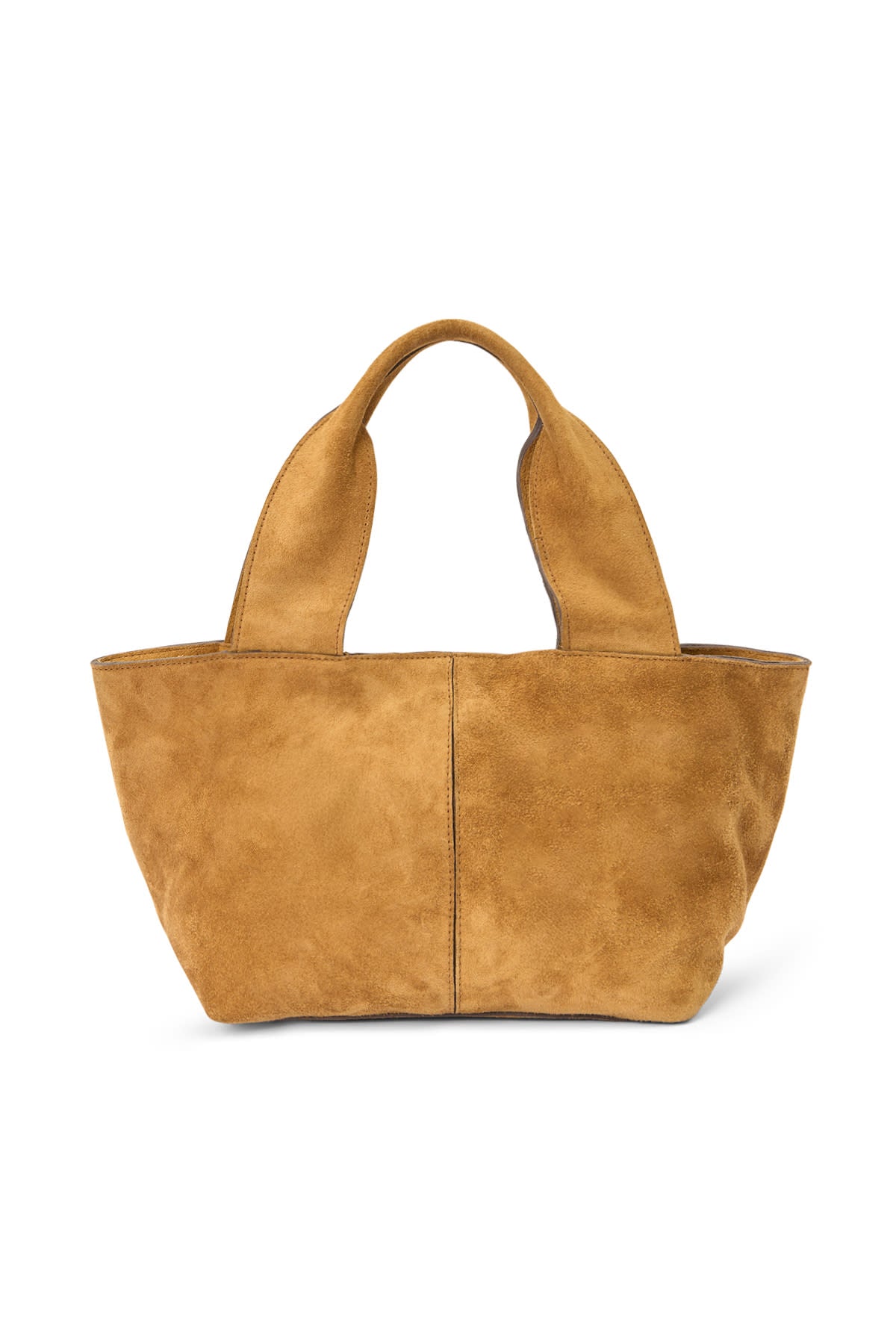 Shalom - Heavy suede mini bag I Whiskey 4 - Rabens Saloner