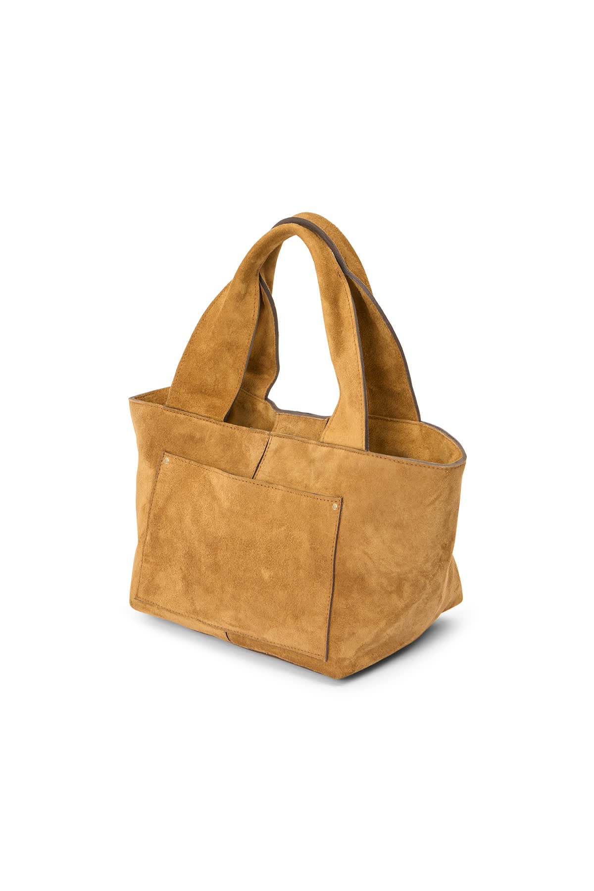 Shalom - Heavy suede mini bag I Whiskey 5 - Rabens Saloner