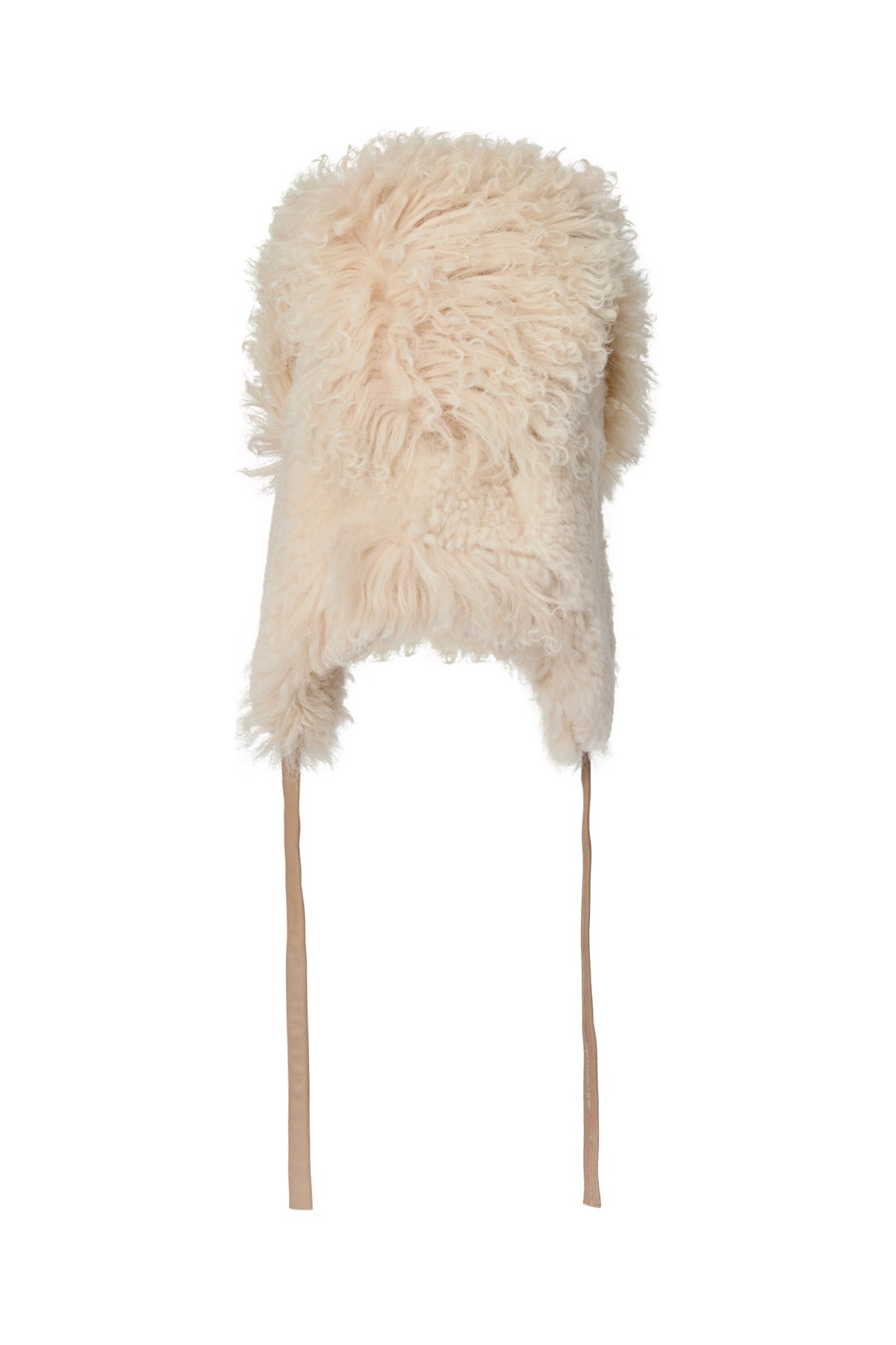 Lune - Duo shearling hat I Chalk 3 - Rabens Saloner
