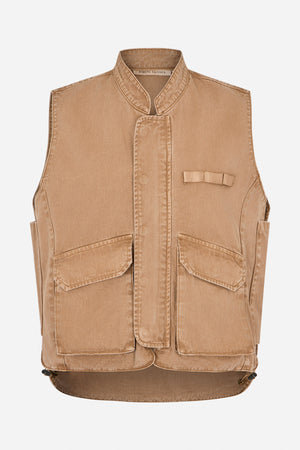 Beena - Canvas vest I Washed tobacco Washed tobacco XS/S 5 - Rabens Saloner