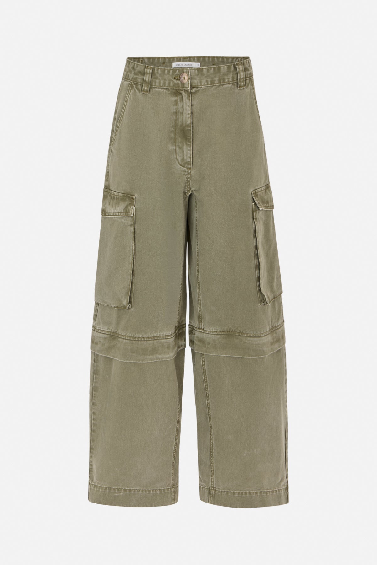 Frema - Canvas cargo pants I Washed sage Washed sage XS 5 - Rabens Saloner