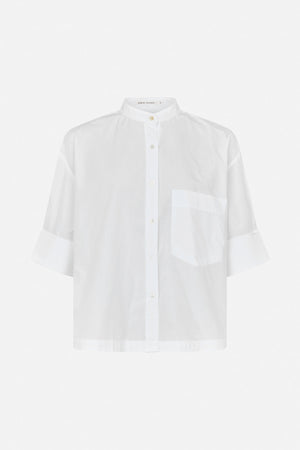 Seval - Poplin boxy shirt I White White XS 4 - Rabens Saloner