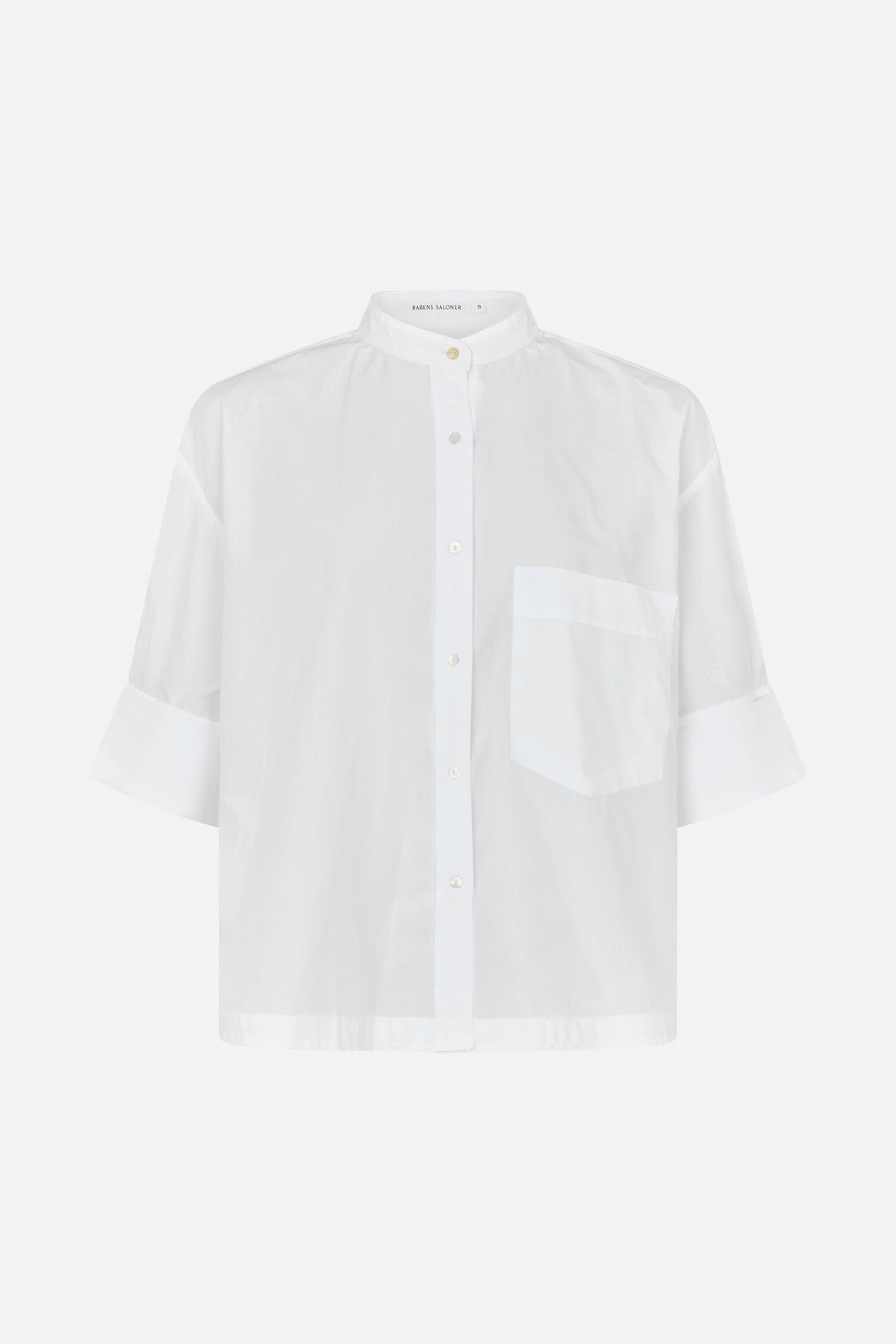 Seval - Poplin boxy shirt I White White XS 4 - Rabens Saloner