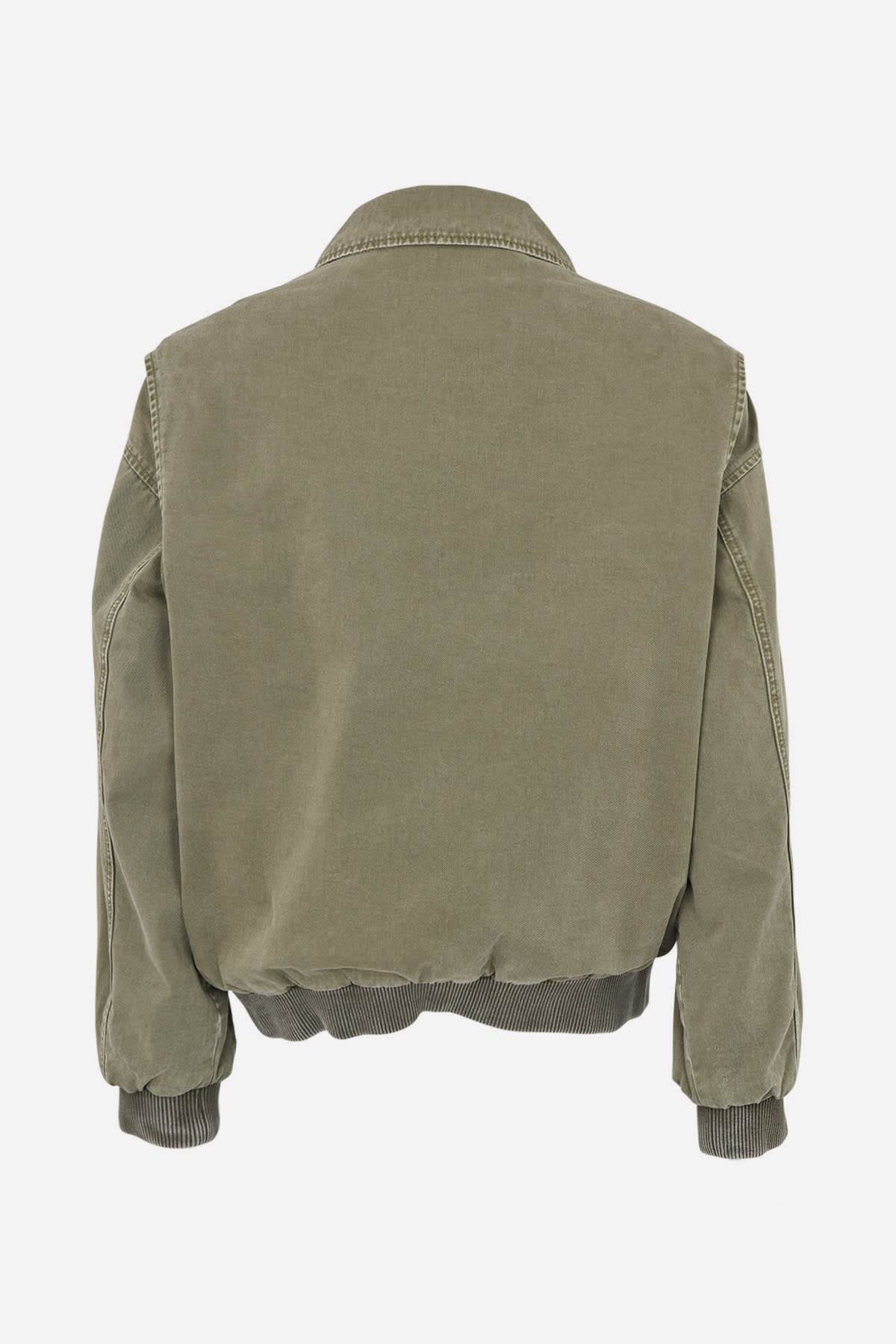 Ezmira - Canvas padded bomber I Washed sage 5 - Rabens Saloner