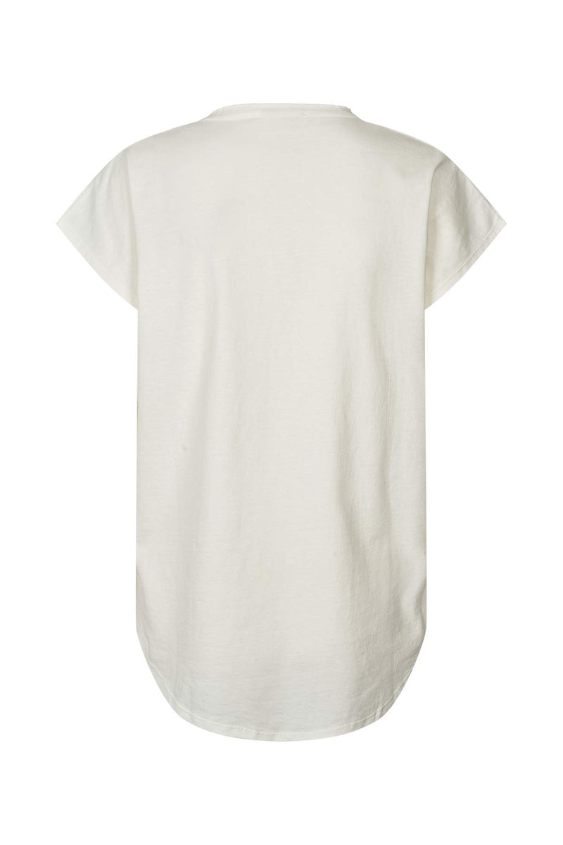 Blanca - Vintage cotton cap sleeve top I Chalk    4 - Rabens Saloner