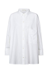 Noah - Poplin oversized shirt I White White XS/S 1 - Rabens Saloner