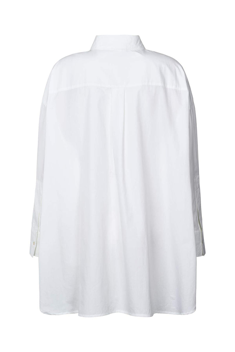 Noah - Poplin oversized shirt I White 2 - Rabens Saloner