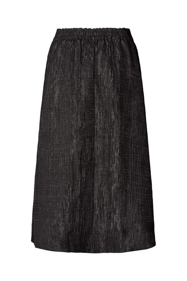Tut - Trellis jacquard skirt I Black    2 - Rabens Saloner