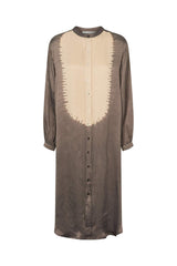 Suffi - Streamline shirt dress Granite/Oatmeal combo XS/S  3 - Rabens Saloner