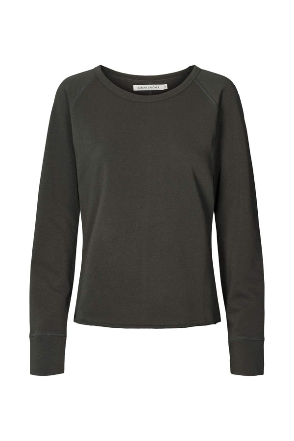 Nemi - Light stretch long sleeve top I Black 2 - Rabens Saloner