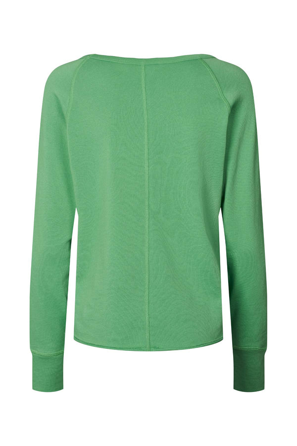 Nemi - Light stretch long sleeve top I Vivid green 2 - Rabens Saloner