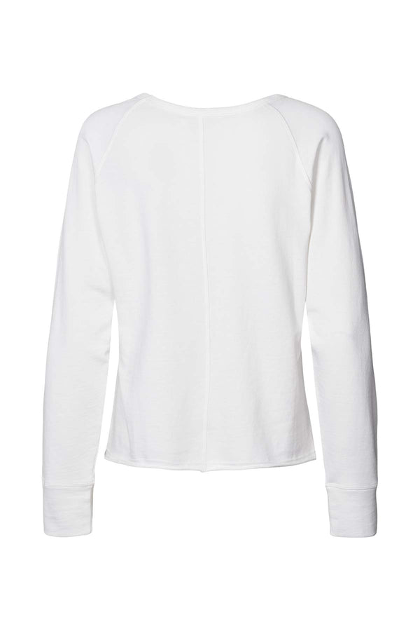 Nemi - Light stretch long sleeve top I White 2 - Rabens Saloner