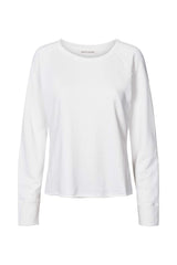 Nemi - Light stretch long sleeve top I White 3 - Rabens Saloner