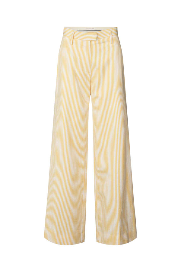 Julla - Easy tailoring pant I Yellow stripe Yellow stripe XXS  1 - Rabens Saloner