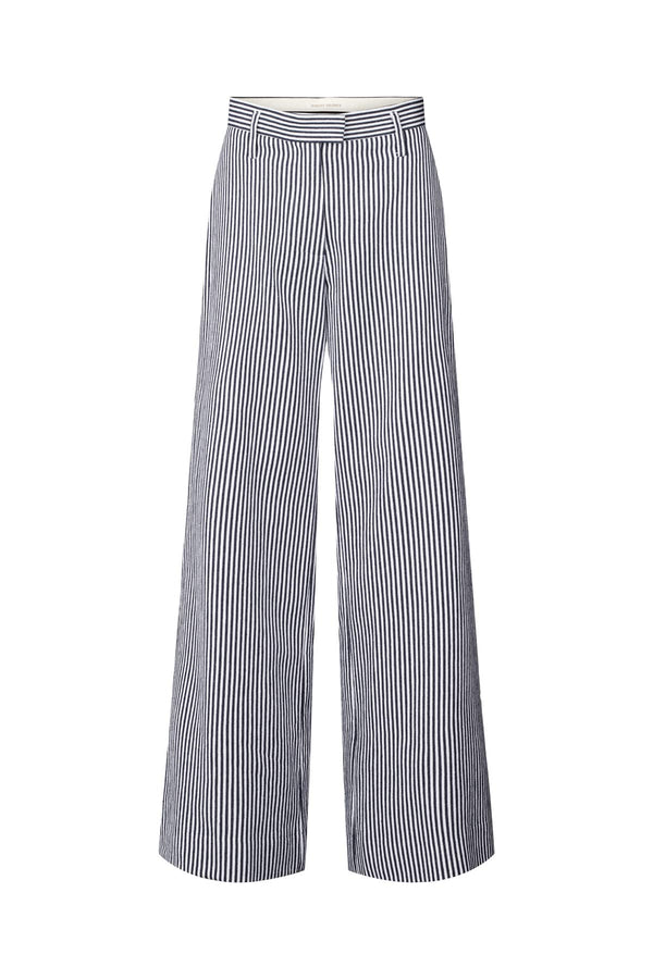 Julla - Easy tailoring pant I Blue stripe Blue stripe XXS  2 - Rabens Saloner
