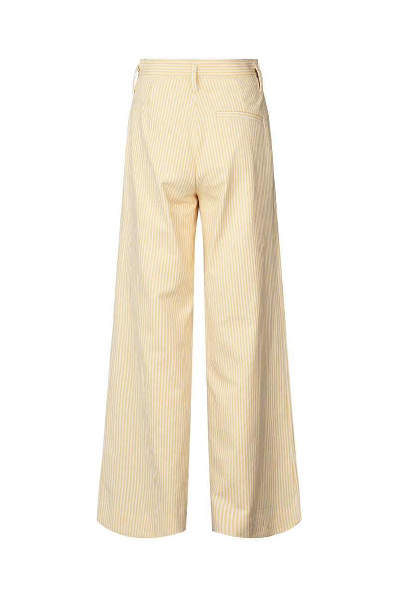 Julla - Easy tailoring pant I Yellow stripe