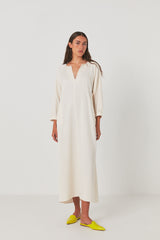 Busra - Aviator long dress I Ivory    1 - Rabens Saloner