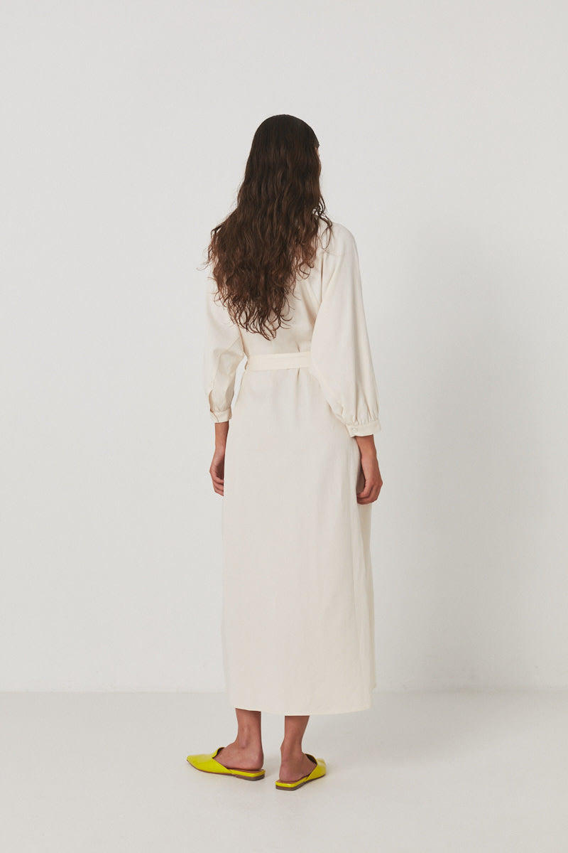 Busra - Aviator long dress I Ivory    3 - Rabens Saloner