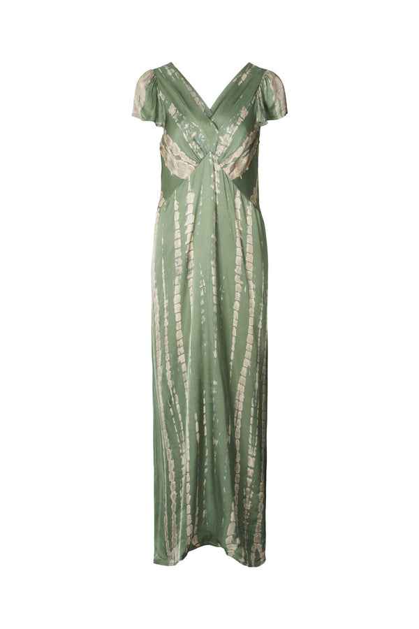 Wilhelmina - Bamboo cap slv. dress I Mist combo