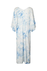 Lucca - Fracture kaftan dress I Blue white combo    5 - Rabens Saloner