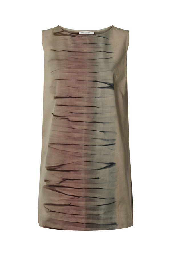 Lupita - Macaw Aline short dress I Grey combo