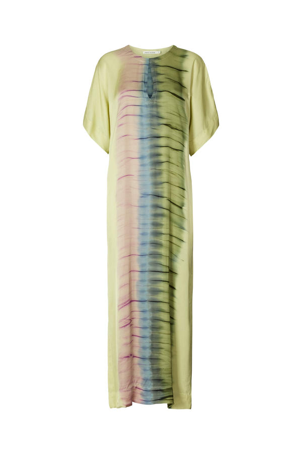 Maha - Macaw colomn dress I Lime combo