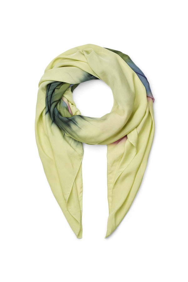 Merete - Macaw large scarf 138X180 I Lime combo Lime combo O/S  2 - Rabens Saloner