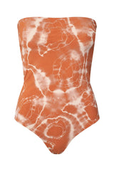 Layla - Cosmo open back swimsuit I Tangerine combo Tangerine combo XS  6 - Rabens Saloner