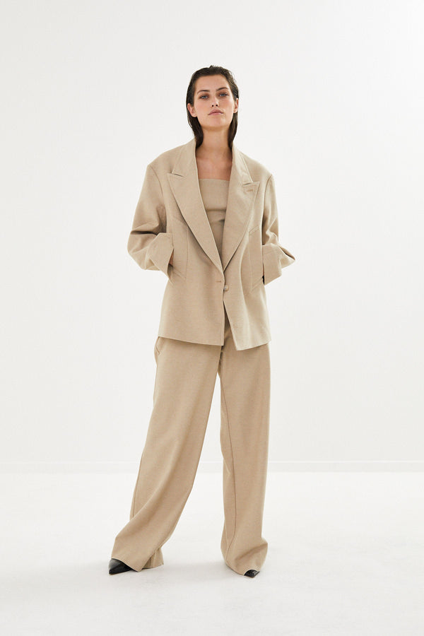 Loza - Easy tailoring jacket I Biscuit 4 - Rabens Saloner