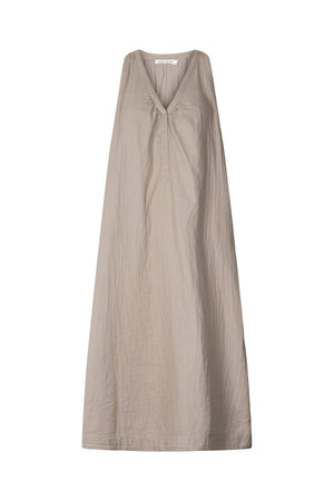 Lizza - Cotton double tank dress I Pearl grey Pearl grey XS 1 - Rabens Saloner