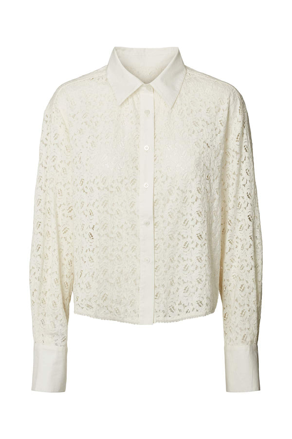 Seval - Lacey shirt I Chalk Chalk S 1 - Rabens Saloner