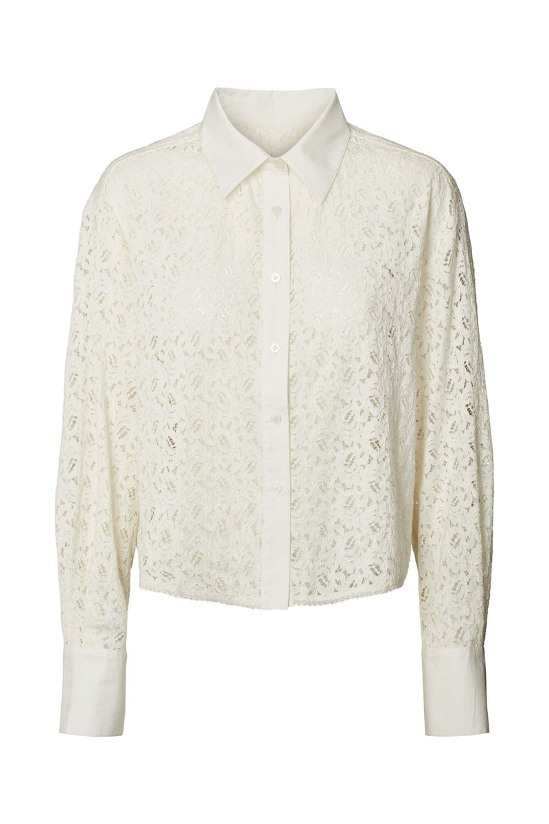 Seval - Lacey shirt I Chalk    3 - Rabens Saloner