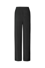 Alisa - Sandwashed wide leg pant I Black 2 - Rabens Saloner