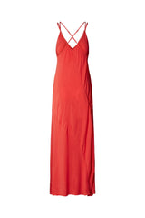 Madigan - Sandwashed strap dress I Red    4 - Rabens Saloner
