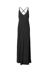 Madigan - Sandwashed strap dress I Black 2 - Rabens Saloner