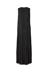 Chili - Sandwashed long placket dress I Black 4 - Rabens Saloner