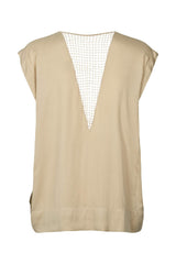 Rosalyn - Funnel web blouse I Sand 4 - Rabens Saloner