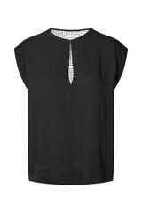 Rosalyn - Funnel web blouse I Black Black XS 1 - Rabens Saloner