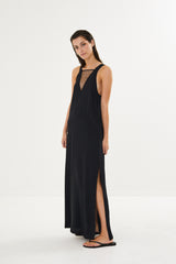 Lamia - Funnel web dress I Black 1 - Rabens Saloner