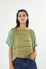 Maggi - Tidal blouse I Green combo 2 - Rabens Saloner